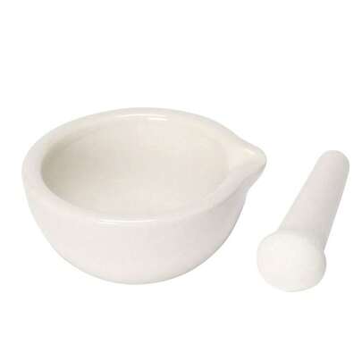 Mortero y mazo de porcelana de 6ml para moler pimienta, olla de machacado, molinillo de ajo y especias, cuenco para hierbas de farmacia, triturador, utensilio de cocina DIY