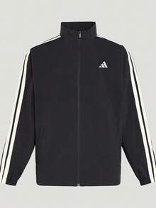 Adidas Men's ST 3ST WV JKT Woven Hoodless Jacket KR2517 - Black - View 3