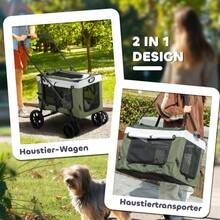 Pet Strollers - สีเขียวเข้ม + โพลีเอสเตอร์ - ดู 5