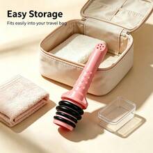 Pink Portable Travel Perineal Wash Replacement Head, Anti-Slip Leak-Proof Multi-Hole Spray Nozzle, Includes 4 Silicone Rings, Gentle Daily Cleaning Accessory, Suitable For Postpartum Women, Newborns, Travel Camping And Daily Personal Care - Pink Facial Cleansing Brush - View 6