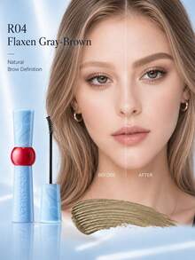 Gel para teñir cejas ROCK SWEET: Natural, resistente al agua, a prueba de manchas, de larga duración, adecuado para cejas gruesas - 04# Lino Gris Marrón - Ver 2