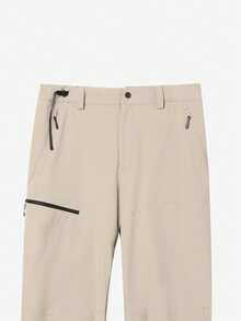 CAMEL CROWN Men's Softshell Pants, Windproof, Waterproof, Breathable, Hiking, Outdoor Casual Pants. - Desert Gray - View 5