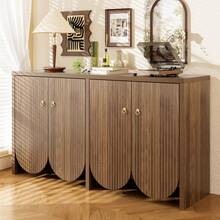 Sideboard Brown Made Of Wood For Dining Room And Living Room - 棕色 - 查看 5