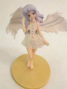 1件 Angel! 橘色調動漫人物模型，動態翅膀設計天使少女 2D 美女模型，高精度校服桌面裝飾，收藏級動漫周邊 - 彩色 - 查看 10