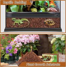Riare 2 Pack Natural Coconut Fiber Substrate For Reptile- Premium Compressed Coconut Husk Terrarium Bedding For Reptile, Tortoise, Frogs, Snakes Hermit Crabs, Burrowing Animals - 8 Pack - View 6