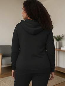 Plus Size Co-Ords - Black - View 2