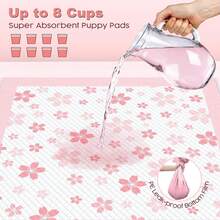 3pcs Dog Pee Pads, Pet Training Pads, Thickened Odor-Absorbing Pads, Pet Diapers, Suitable For Pet Training, Pet Supplies, Dog Supplies, Cat Supplies, Male Dog Diapers, Female Dog Diapers, Menstrual Period Care, Protect Pet Health, Disposable Pee Pads, Suitable For Teddy/Cat/Golden Retriever/Labrador Retriever And Other Pets, Gift For Cat And Dog Lovers. - Multicolor - View 4