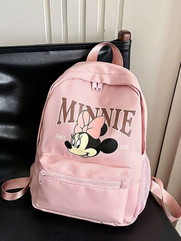 Tas Ransel Kasual Poliester Baru Disney Mouse - Tas Sekolah Ringan dan Praktis, Dengan Motif Lucu, Cocok Untuk Anak Laki-Laki dan Perempuan