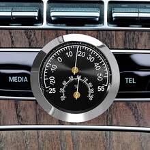 1pc 5.5cm Diameter Adhesive Mini Temperature & Humidity Gauge, Metal Material, Physical Mechanical Non-Electric Non-Magnetic Sintered Temperature Indicator -25°C~55°C, Suitable For Indoor/Outdoor, Car, Kitchen, Laboratory, Home, Office, Wall (Random Multi-Color) - Multicolor - View 6