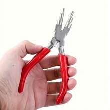 1pc Manual Tool Jewelry Pliers, Carbon Steel Round Nose & Pointed Nose Pliers (For 3 People To Use, Ring DIY, Metal Rings, Jewelry Release Pliers, Jewelry Making Tools, 1-6 Inch Coil Wire Tool Pliers - A - View 3