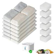4/8/12/24 Pack Cat Water Fountain Filter With Sponge, Replacement Pets Fountains Filters & Sponges,Compatible With Cat Water Dispenser - One Size Fits All - View 10