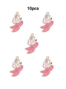 10/20pcs Cartoon Ocean Creature Oil Drop Pendant Creative DIY Necklace Earrings Jewelry Accessories Keychain Charm - Multicolor - View 18