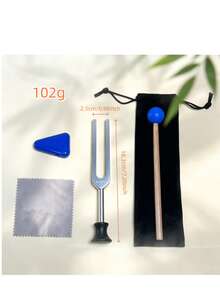 1 Set Garpu Tala yang Dapat Diatur - 136.1Hz/512Hz/4096C Set Garpu Tala Perak - Alat untuk Resonansi Suara Pribadi dan Latihan - Aksesori Perawatan Diri di Rumah, Ciptakan Suasana Yoga dan Meditasi, Hadiah Unik yang Elegan - Perak - View 8