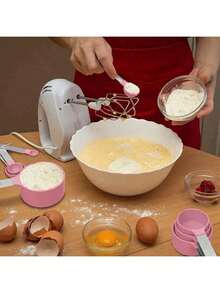 8-Piece Measuring Cup And Spoon Set, Stackable Cups And Spoons, Nested Measuring Cups With Stainless Steel Handles, Cooking And Baking Kitchen Gadgets - Multicolor - View 4