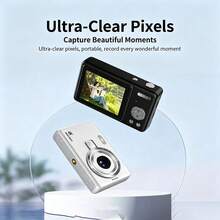 Fashionable And Easy-To-Use High-Definition Digital Camera, 2.4-Inch IPS Screen, Auto Focus, With Supplementary Light, Capable Of Taking Photos And Videos, Portable CCD, Equipped With 64G Memory Card, Easy To Operate, Ideal Gift For Festivals - Multicolor - View 5