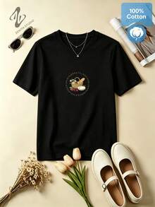 Women T-Shirts - 黑色 - 查看 1