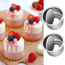 Bộ khuôn nướng bánh tròn, khuôn nướng nhôm đáy tháo rời, bao gồm khuôn nướng cheesecake mini chống dính dùng cho lò nướng, dụng cụ làm bánh nhà bếp - Xem 10