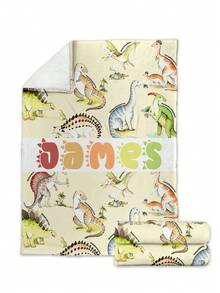 1pc Customized Name Blanket, Suitable For Bed, Living Room, Sofa, Outdoor, Beach, Camping, Pets And More Occasions, Personalized Family/Pet/Couple Text Printed Bedding Blanket, Personalized Christmas Gift, Family Gift, Birthday Gift, Gift For Friends, Gift For Her, Gift For Son/Daughter - Style 3 - View 7