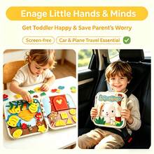 My First Busy Book - Vibrant Animal Theme Educational Board, Designed For Children, Featuring Animals, Numbers And More, Perfect For Early Learning And Growth, Ideal For Celebrating Easter, Christmas And Birthdays, Early Learning Toy, Colorful Illustrations, Durable Construction - Multicolor - View 4