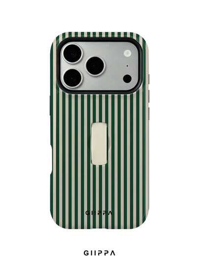 GIIPPA 1 pièce Étui de téléphone à rayures verticales vertes et jaunes, compatible avec Phone 17 Pro Max, Phone 16 Pro Max, 15 Pro Max, 14 Pro Max, étui de téléphone de style coréen haut de gamme, à la mode et intéressant, compatible avec 11/12/13/14/15/16 Pro Max Plus, design élégant convenant aux hommes et aux femmes, cadeau parfait pour la petite amie pour Noël, la Saint-Valentin, Pâques, la saison des mariages et l'anniversaire !