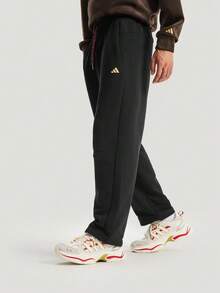 Adidas Men's NYR FT KN PNT Knit Sports Pants KE4065 - Black - View 3