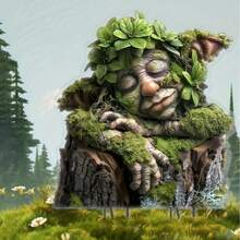 2D Flat Acrylic Charming Garden Fairy Elf Tree Stump Design, Perfect For Outdoor Garden Or Yard Decorative Art, Outdoor Garden Stake, Ground Insert, Ornament - Multiple Styles - View 2