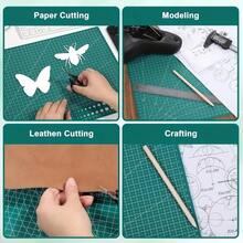 A3 Cutting Mat, Anti-Slip Wear-Resistant Surface Easy To Clean, Standard Grid Scale, Dedicated Mat For DIY Painting Sewing Carving, Multi-Function Paper Cutting Mat For Home Office, Essential Tool For Handmade Art Creators - 1Pc A3 Green - View 5