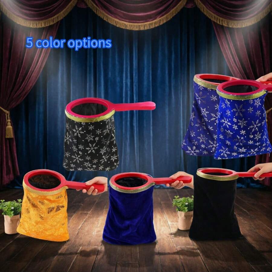 [Party Magic]Pull-Out Flower Magic Bag | Interactive Pull-Flower Magic Bag Prop For Birthday Party Icebreaker Games, Talent Show/Creative Surprise Gift - Suitable For Christmas/Halloween/Easter - Street Performance Prop, Stage Prop, Holiday Prop, Party Atmosphere Prop - Perfect Prop (Random) - Multicolor - View 1
