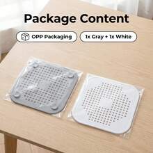 4pcs/2pcs Anti-Clogging Drain Filter, Kitchen Sink Anti-Clogging, Bathtub/Shower/Bathroom Drain Cover, Soft Rubber Fit Prevents Shifting, Bathroom Drain Anti-Clogging Filter Cover, Tight Fit, Durable Plastic Mesh, Kitchen And Bathroom Essential. - View 11