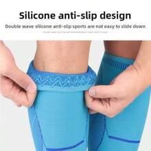 Knitted Compression Calf Sleeves For Men And Women, Breathable Pressure Leg Guards For Running, Basketball, Hiking And Sports - Multicolor - View 7