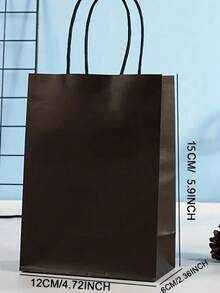 1 pieza Bolsa de papel de regalo colorida, Día de San Valentín - multicolor - Ver 3
