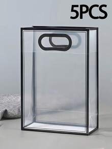 20pcs/10pcs/5pcs Transparent PVC Gift Bags (Ribbon Not Included), Tote Bags, Suitable For Birthday, Wedding, Valentine's Day, Graduation Ceremony And Other Occasions, Transparent Plastic Gift Bags, Large Capacity Cosmetic Storage Bags - Transparent - View 15