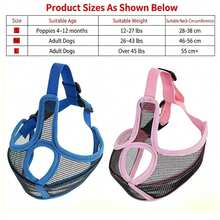 1pc Upgraded Breathable Mesh Dog Muzzle, Adjustable Buckle, Anti-Bite Anti-Swallow Muzzle, Suitable For Pug And Bulldog - Multicolor - View 3