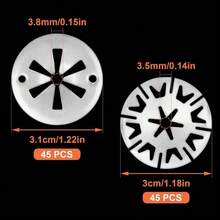 90-PCS Auto Heat Shield Clips Car Exhaust Metal Locking Star Washers Fixing UK - A - View 10