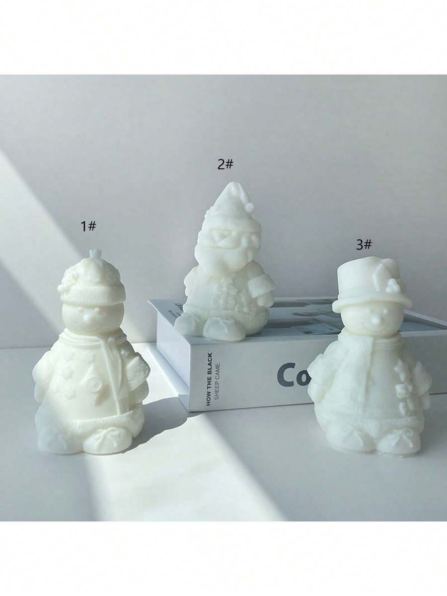 Christmas Snowman DIY Handmade Aromatherapy Plaster Multi-Function Silicone Mold - Snowman - View 1