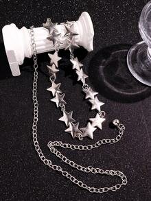 Punk Hip Hop Y2K Metal Star Waist Chain, Decorative Waist Chain For Jeans And Leather Skirts - Multicolor - View 9