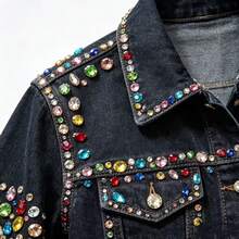 50pcs/Set Colorful Hand-Sewn Rhinestone Claw Studs, Rhinestone Clothing, Shoes, Hats, Bags DIY Material Accessories - Multicolor - View 5