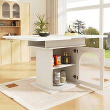 Mesa de Comedor Extensible - Espacio Ahorrado - Blanco - Ver 8