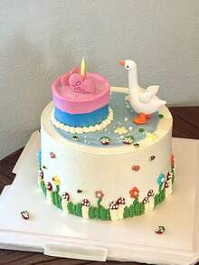 Unique Goose-Shaped Cake Decor, Perfect For 30th Birthday - Ideal Gift For Husband Or Boyfriend, Creative Party Decoration And Gift Choice - Multicolor - View 2