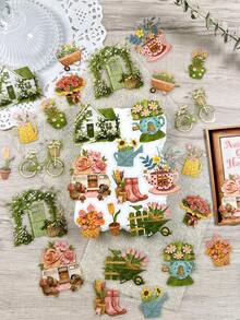 1 Pack 30pcs Vintage Autumn Farm Stickers For Planner DIY Collage Decoration Photo Album Scrapbook Journal - Autumn Harvest Handmade - View 14