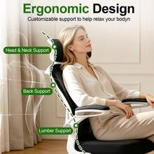 Ergonomic Office Chair & Height Adjustable Desk Chair Set, Swivel Mesh Desk Chair With Foldable Armrest, Adjustable Headrest & Lumbar Support For Home Office - Multicolor - View 5