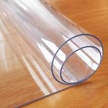 Clear Table Cover Protector Thick Plastic Table Cover, Table Protector For Dining Room Table, Waterproof Vinyl Tablecloth Table Pad Mat For Kitchen, Dresser, Writing Desk - Transparent - View 4