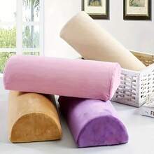 Memory Foam Crescent-Shaped Leg Support Pillow And Ergonomic Neck Cushion, Orthopedic Side-Sleeping Leg Elevation Pillow With Removable Washable Cover, Relieves Body Pressure, Suitable For Home Rest, Beauty Salon And Spa Massage Use - Multicolor - View 10