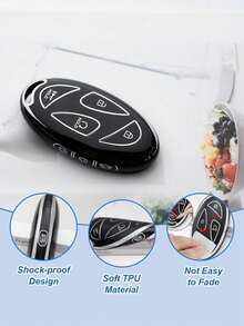 For IONIQ 6 New Grand Prix GN7 Kona 5 7 Buttons Fashion TPU Car Remote Key Case Cover Protected Keychain Fob Accessories - A - View 4
