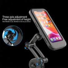 Waterproof Bicycle Phone Holder Handlebar Mount, Perfect Fit For Phone Protective Case, Suitable For Motorcycle, Electric Bicycle, Cycling Phone Holder, Outdoor Riding, Compact Design, Electric Bicycle Users - Multicolor - View 2