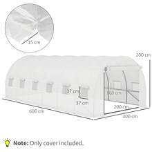 Greenhouse,,Cover - White - View 2