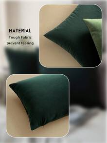 1/2/4 pièces Housses de coussin en velours hollandais de couleur unie, housses de coussin décoratives douces, literie, housses de coussin uniquement sans inserts, fermeture éclair, convient pour le canapé, le lit, la chambre, le salon, la décoration de la maison et divers types de pièces, textiles de maison respirants confortables et douillets - Multicolore - Voir 6