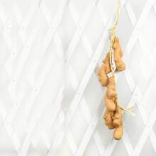 Artificial Vegetable & Fruit Crop Hanging Garland, Realistic Ginger, Corn, Sweet Potato, Red & Green Chili, Garlic, Peanut, Potato Assortment, Customizable Farm Harvest Scene Decor, Halloween & Autumn Home Decoration Props - Multicolor - View 18
