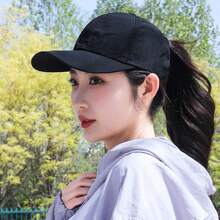 1 buah Topi Baseball Wanita Musim Panas Baru Model Ikat Silang untuk Kuncir Rambut Tinggi, Cepat Kering, Kasual, Serbaguna, Ringan, Bernapas, dan Melindungi dari Sinar Matahari - MultiWarna - View 7