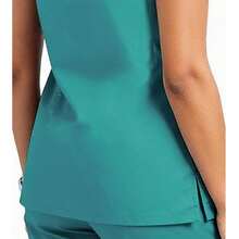 Short Sleeve Solid Color Casual Top With Multiple Pockets, Fashionable Commuter Workwear, Comfortable Leisure T-Shirt, Spring/Summer - Green - View 5